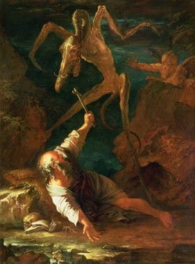 Figura 4: Salvator Rosa, A tentação de Santo Antão (c. 1645). Palácio Pitti, Florença.