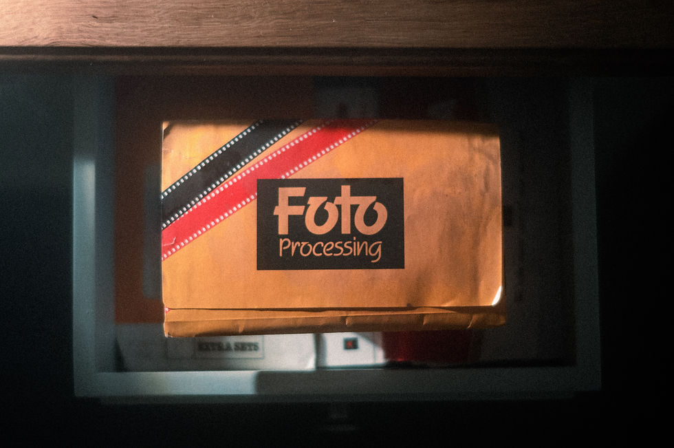  vintage envelope of developed photographs in a draw