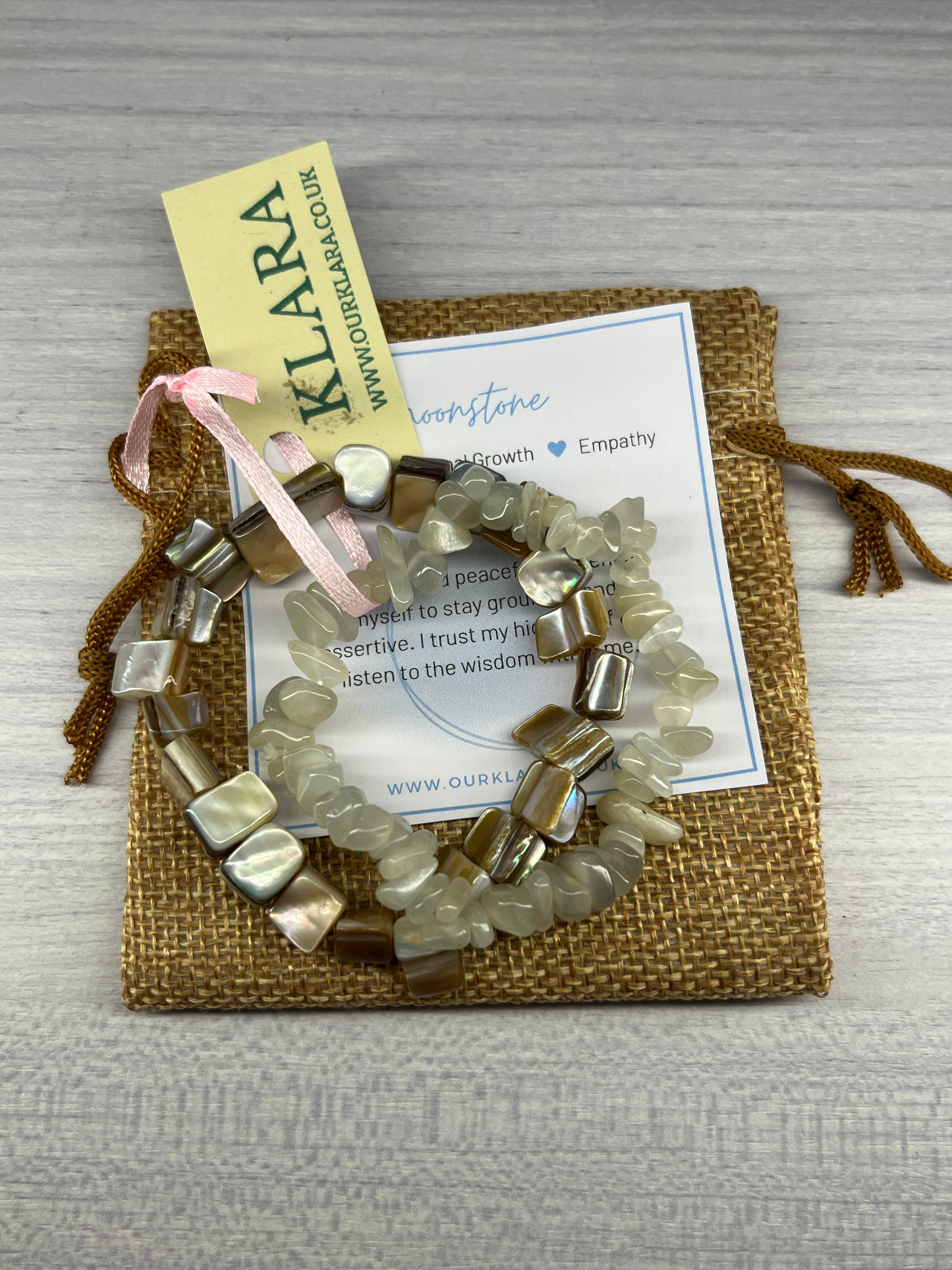 Moonstone Bracelet Stack