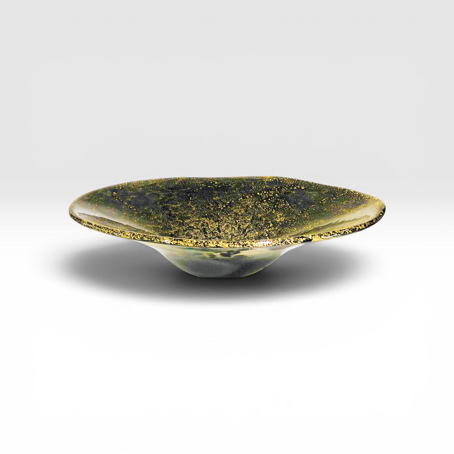 24k Gold #3 - Hand-Blown Glass Vessel Sink
