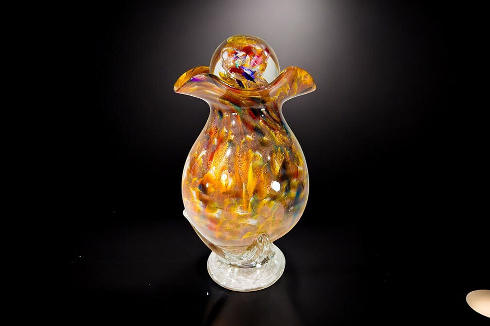 Colorful Glass Urns