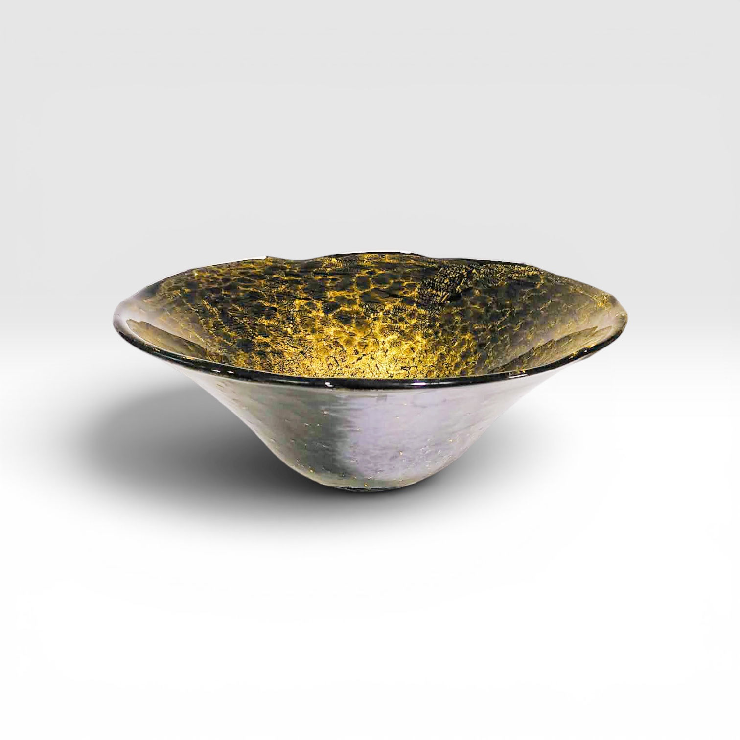 24k Gold #1 - Hand-Blown Glass Vessel Sink