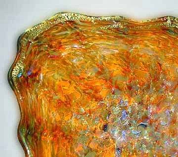 Hand Blown Glass Platters | Blown Glass Platters | Sculptural Blown Glass Wall Art | Decorative Glass Wall Plates | Blown Glass Bowl