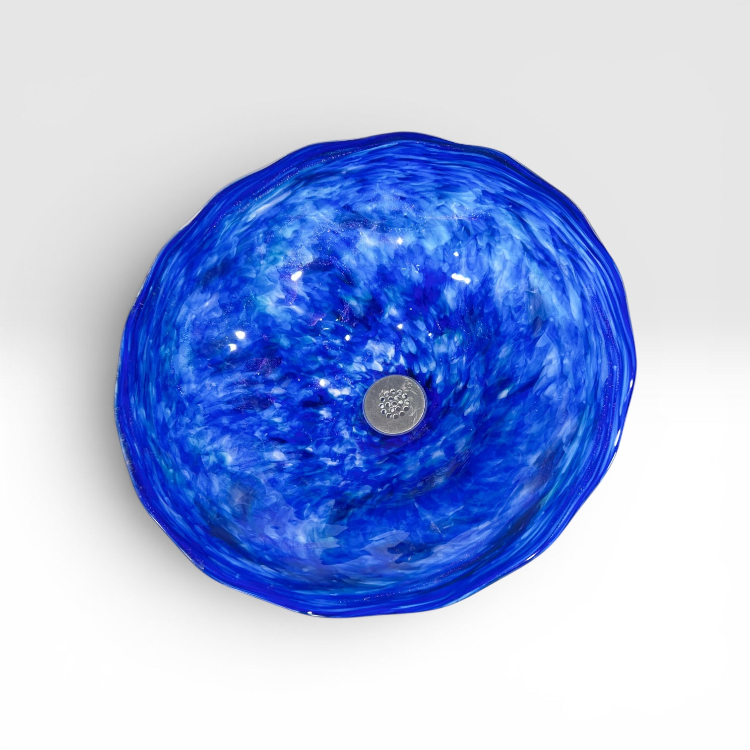 Healing Waters #5 - Hand-Blown Glass Vessel Sink