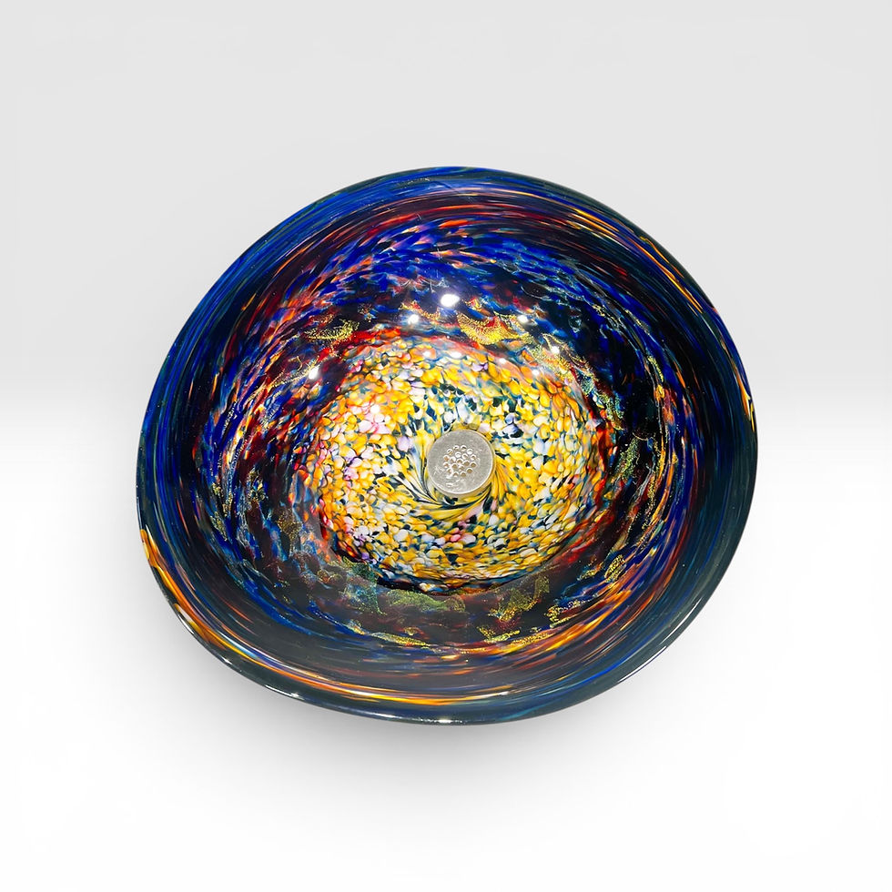 Thumbnail: Orion's Nebula #2 - Hand-Blown Glass Vessel Sink