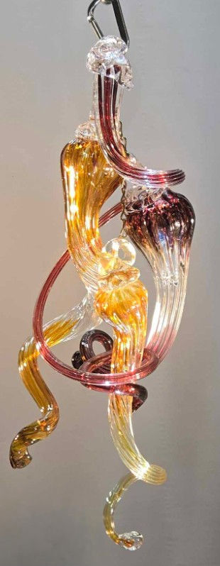 #4S Mini Blown Glass Chandelier