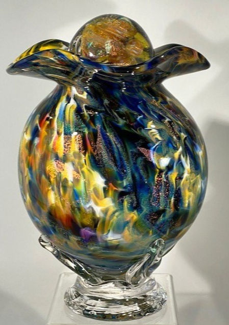 Glass Urn | Glass Cremation Urn | Blown Glass Urn