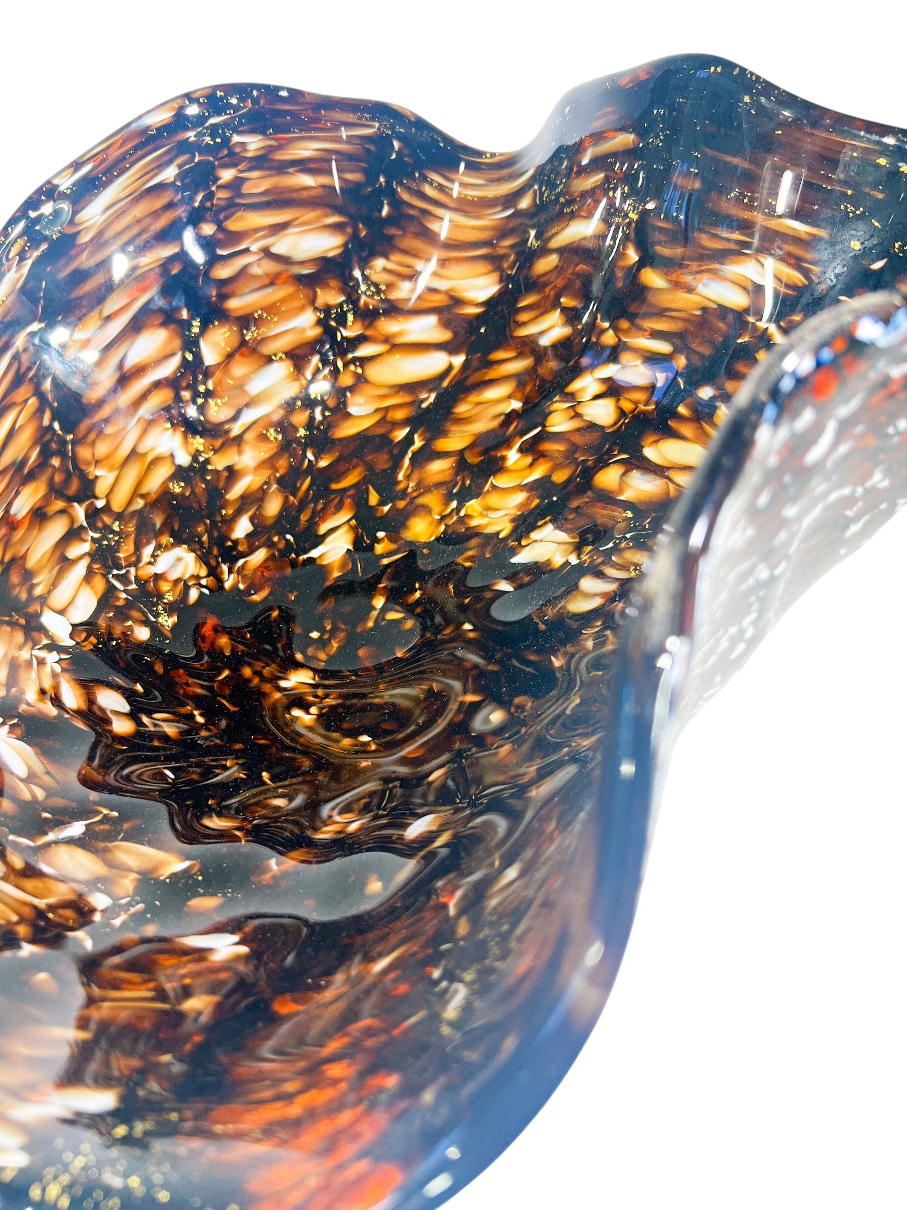 Golden Amber #8 - Hand-Blown Glass Vessel Sink