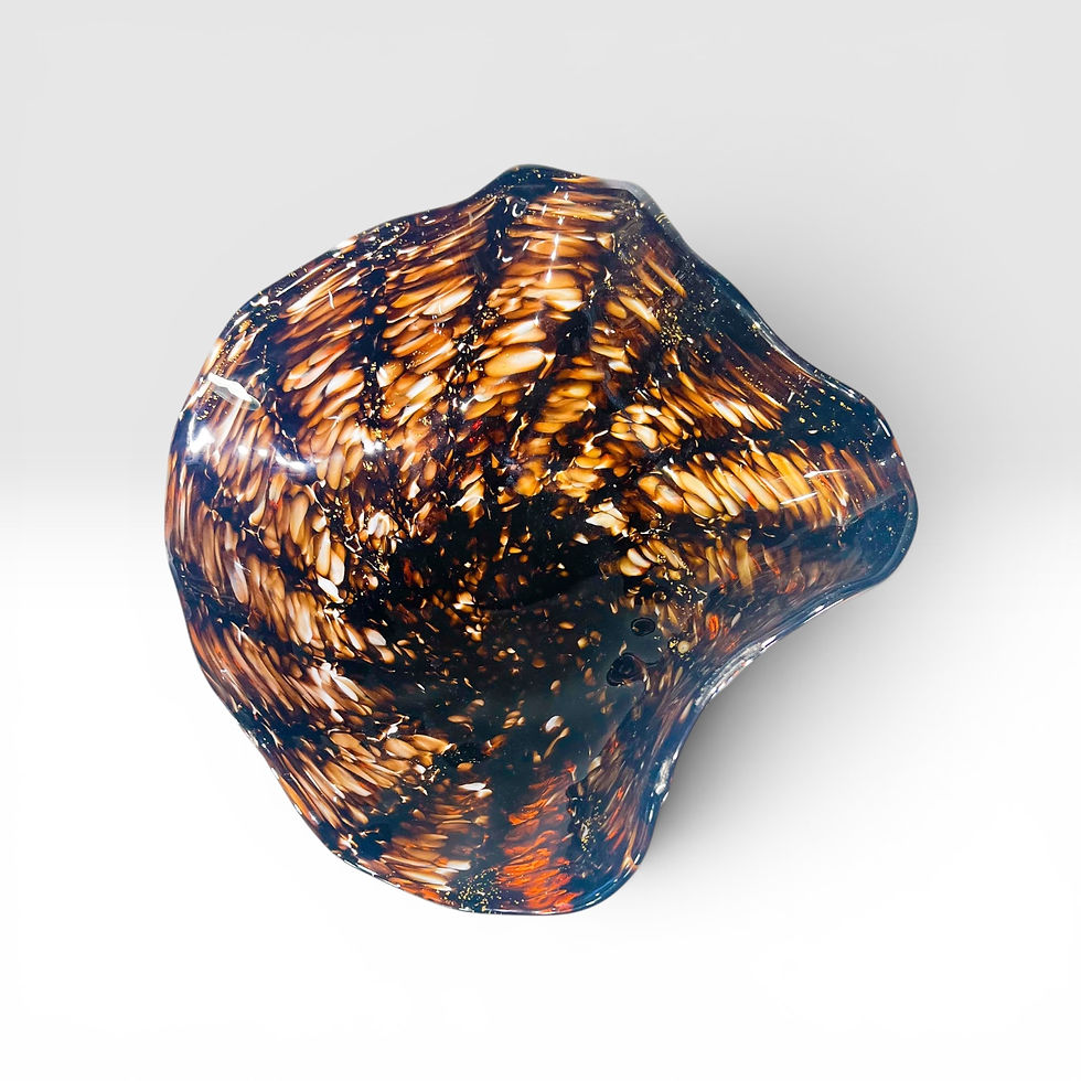 Thumbnail: Golden Amber #8 - Hand-Blown Glass Vessel Sink