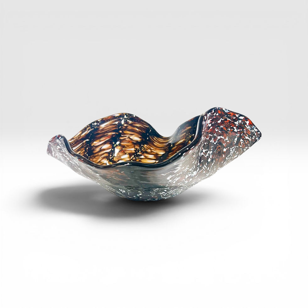 Thumbnail: Golden Amber #8 - Hand-Blown Glass Vessel Sink