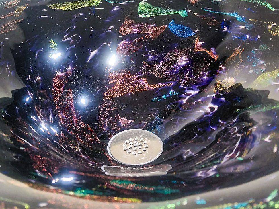 Thumbnail: Nishitha #2 - Hand-Blown Glass Vessel Sink