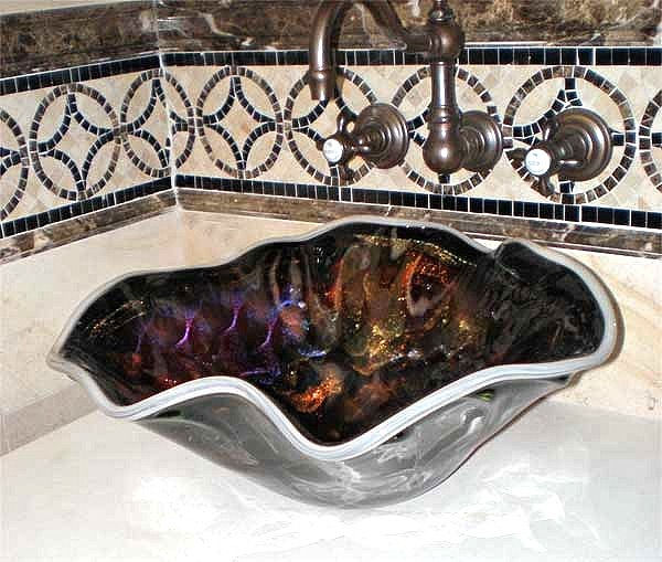 Thumbnail: Luxury  Blown Glass Sink | Blown Glass Sink | Art Glass Sink | Luxury Glass Sink | Designer Glass Sink