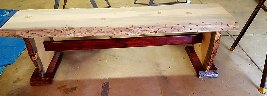 Live Edge Bench, Rustic Benches, Live Edge