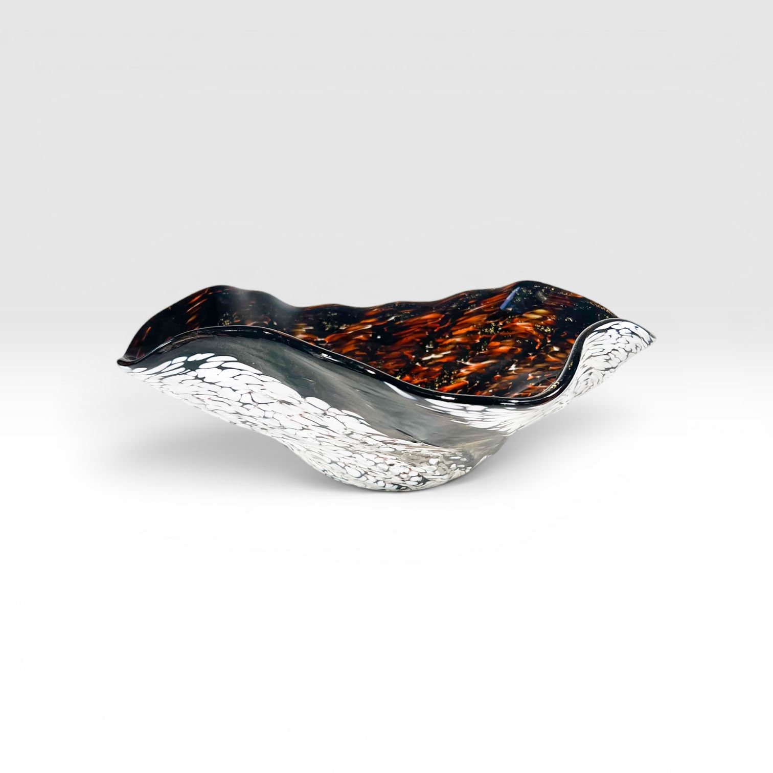 Golden Amber #1 - Hand-Blown Glass Vessel Sink