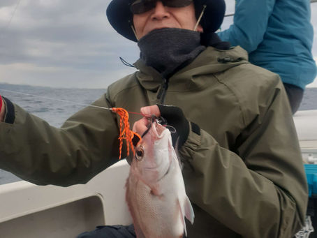 まだ連日の爆風が少し残る中の出船…