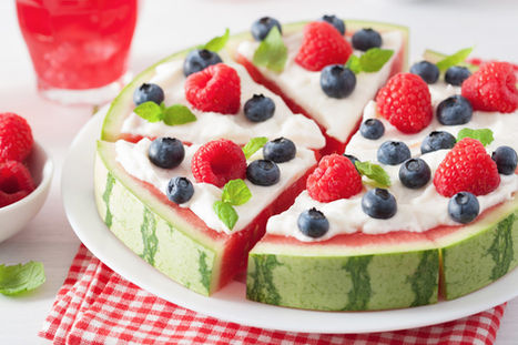 Watermelon Dessert "Pizza"