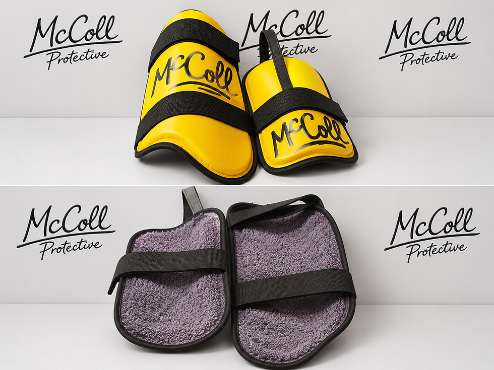 CUSTOM MADE MCCOLL PROTECTIVE KANGAROO THIGH PAD MOST EXPENSIVE THIGH PAD IN THE WORLD
