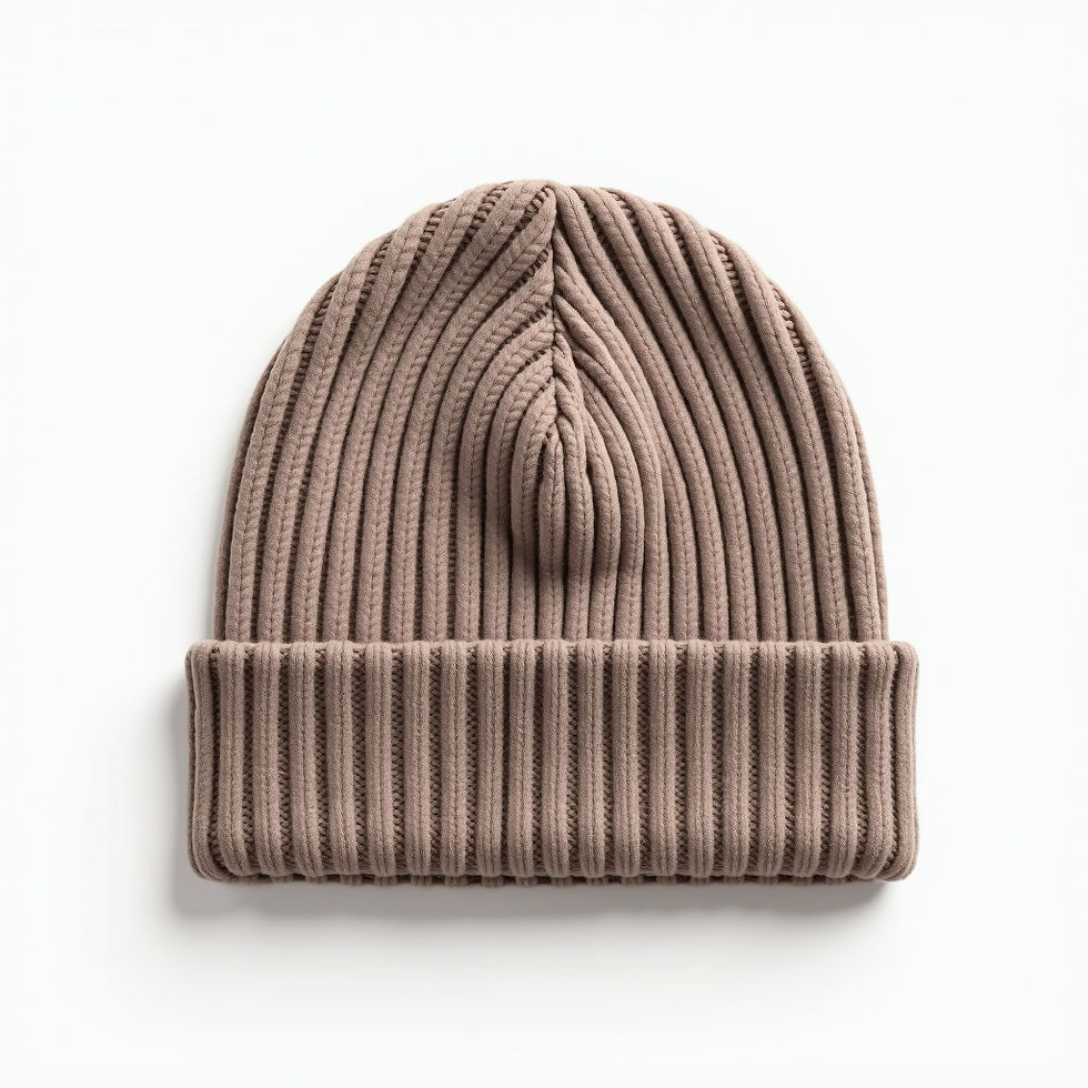 Ribbed Cotton Beanie