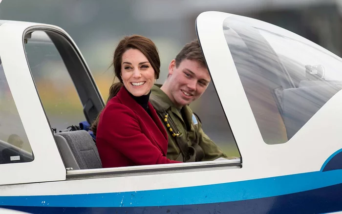 Duchess of Cambridge Learning To Fly A Plane