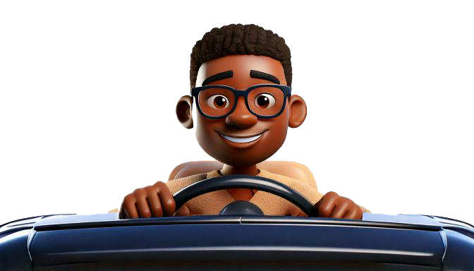 An animated character