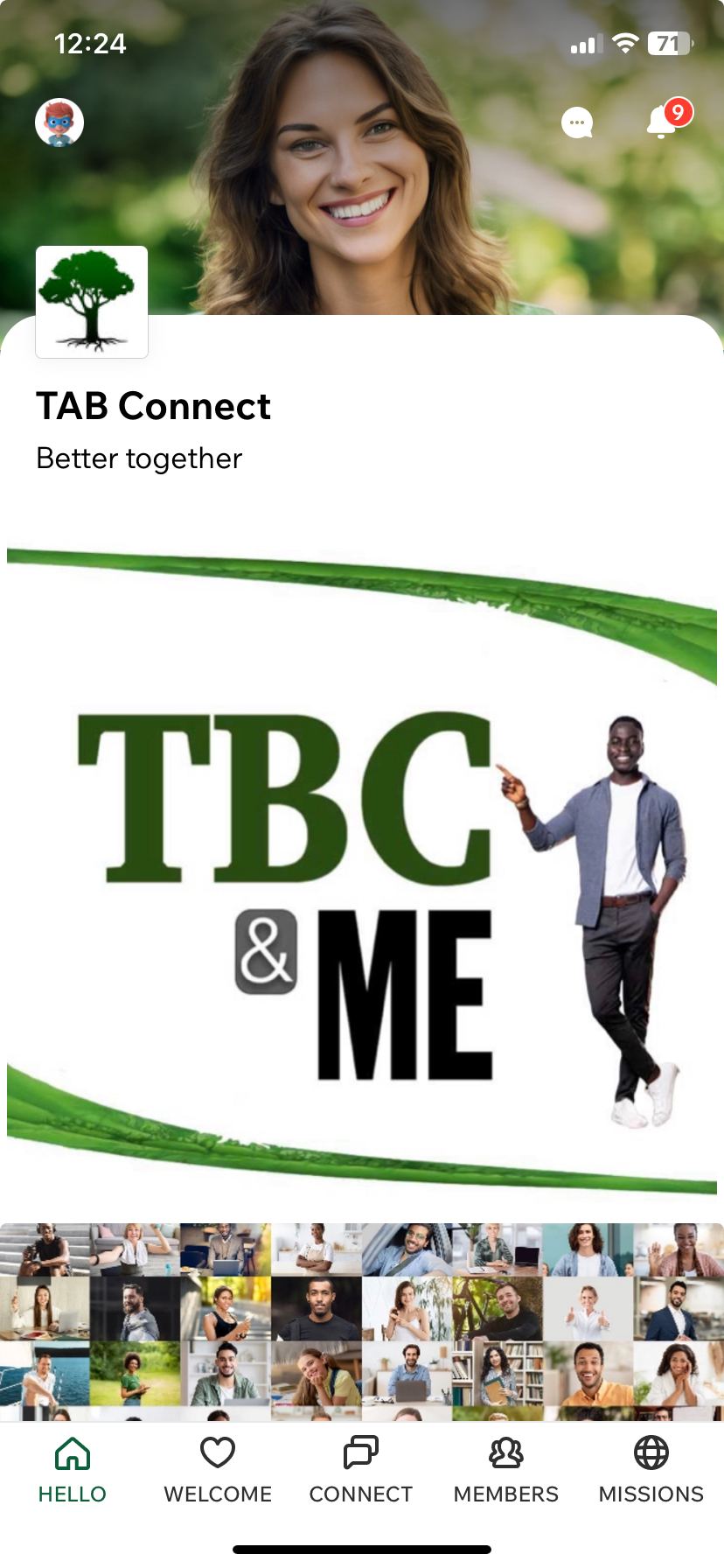 A TBC and Me logo