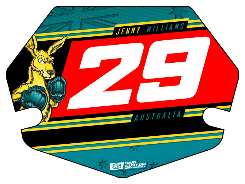 Thumbnail: Boxing Kangaroo  - Mac Components Plate Decal