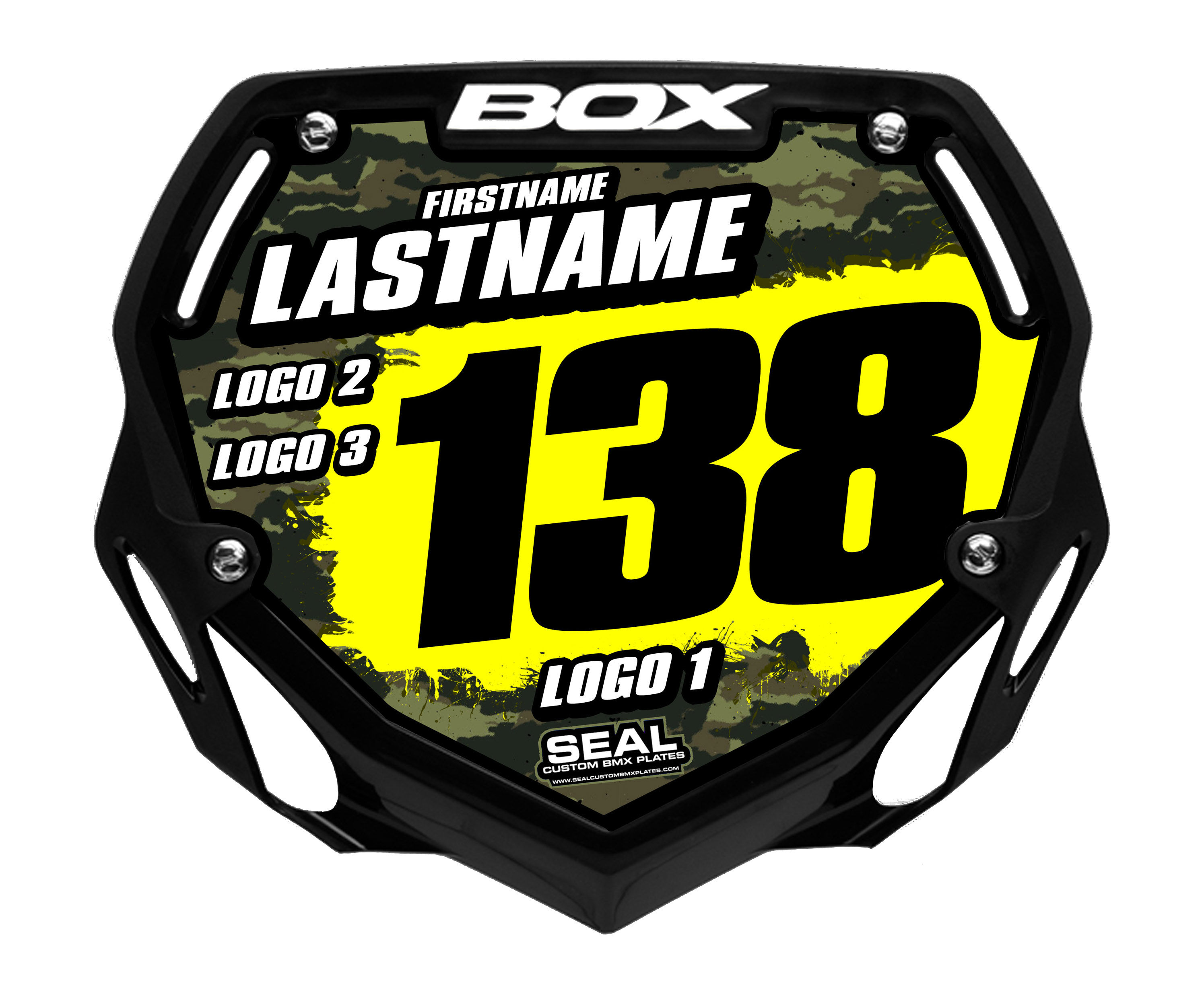 Army Camo Style 2 - Box Components Plate