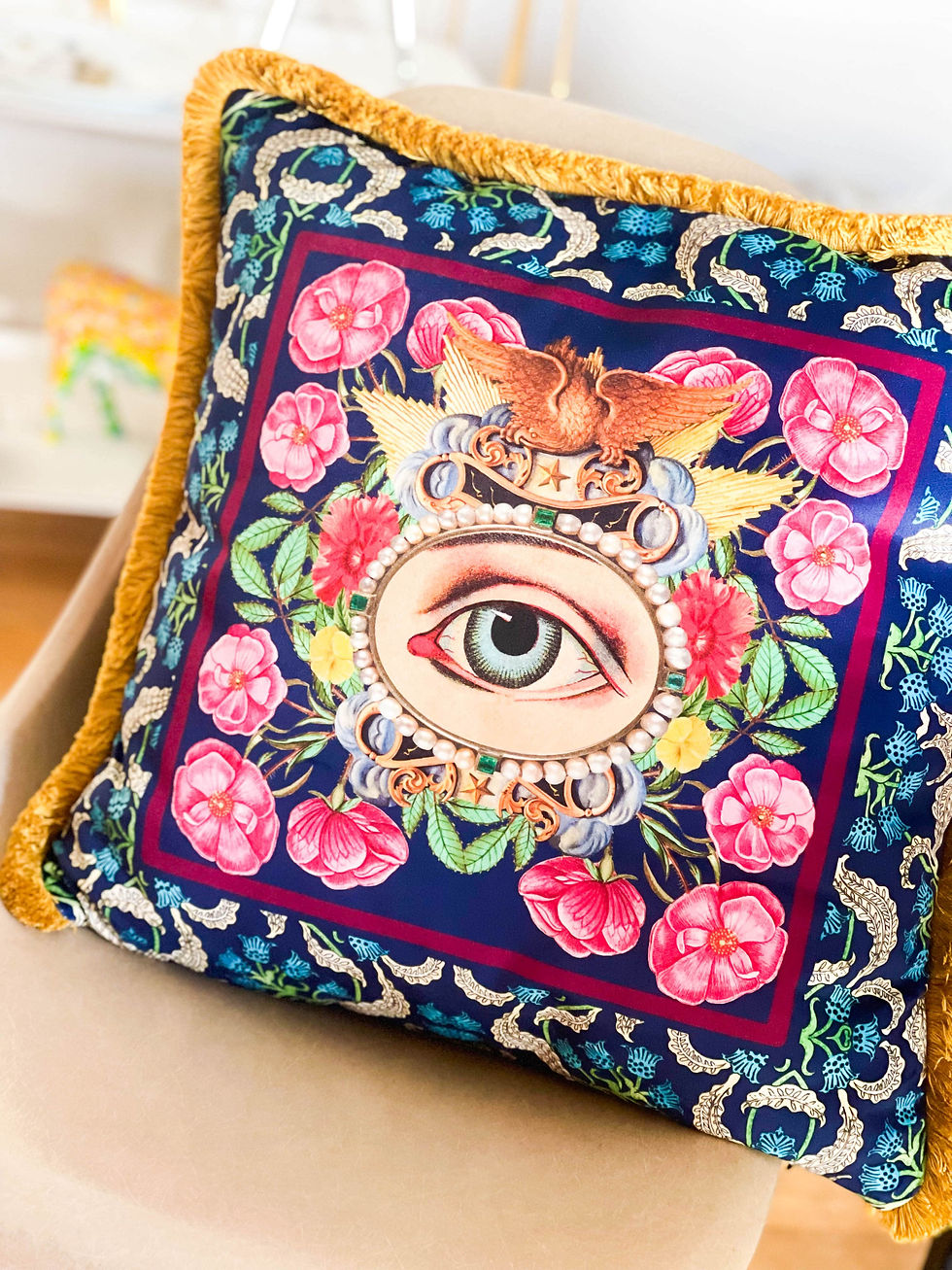 Miniature : Housse de coussin Mouchkine jewelry