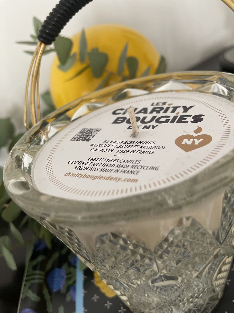 Miniature : Charity bougie de NY dans un très beau sceau à glace