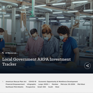 Where are the ARPA Funds Going in Large American Cities and Counties?