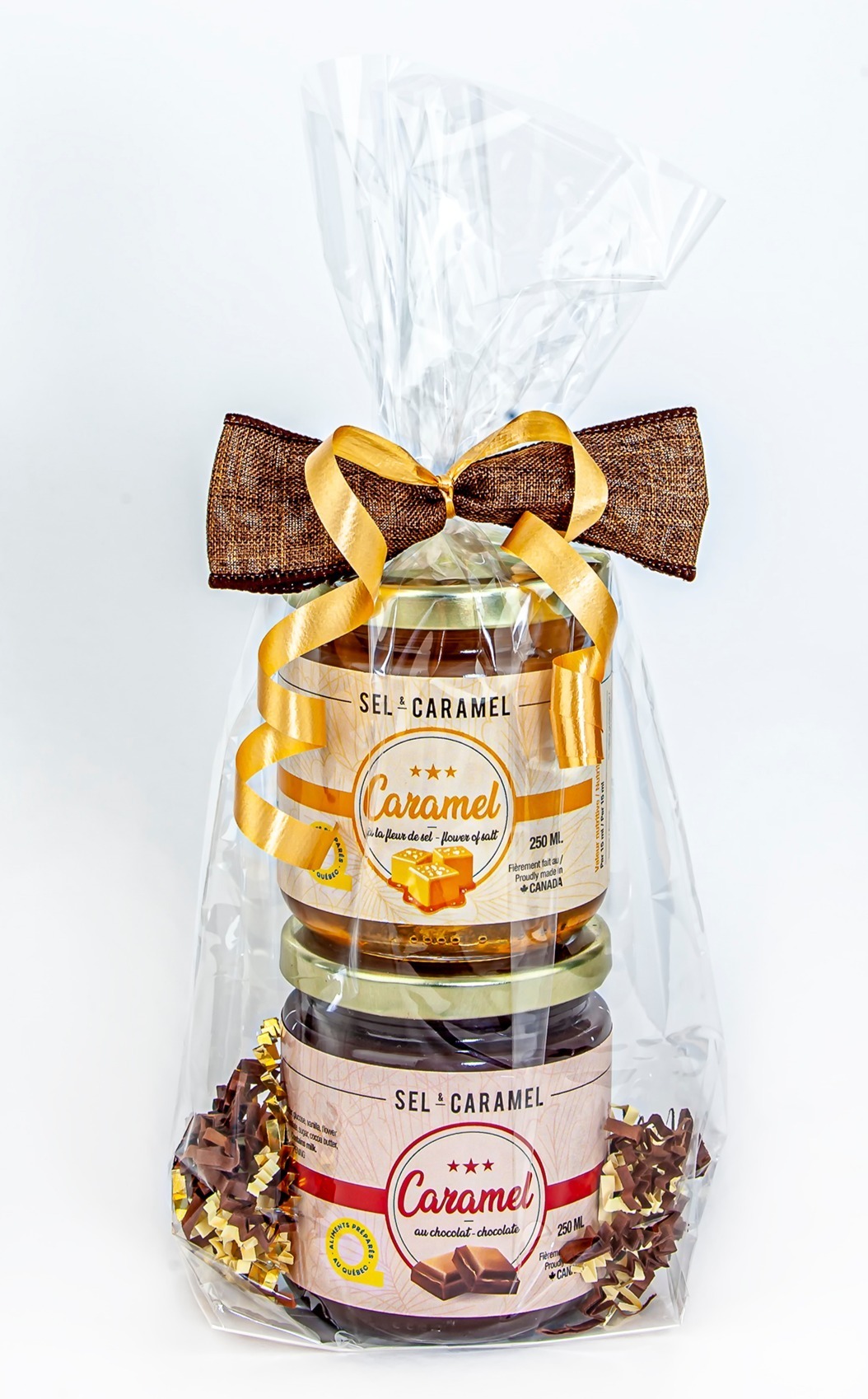 Emballage 2x 250ml (fleur de sel et choc)