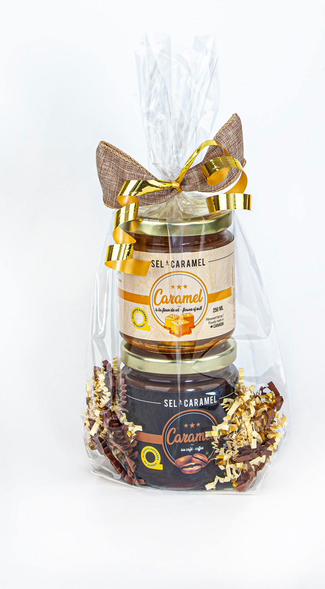 Emballage 2x 250ml (fleur de sel et café)
