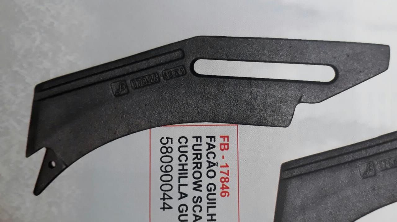Facão guilhotina para disco 18"