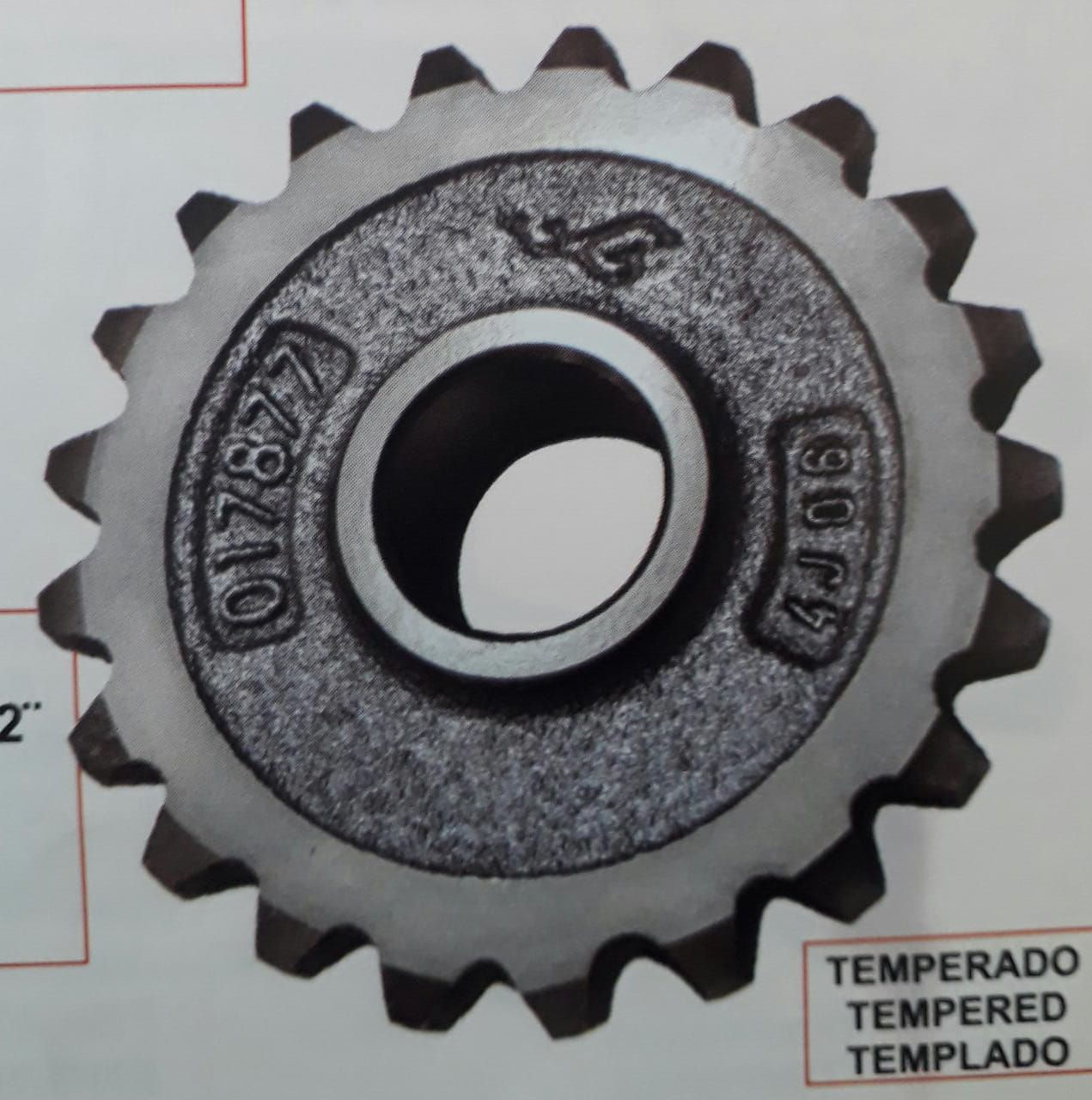Engrenagem de 21 dentes passo 1/2"
