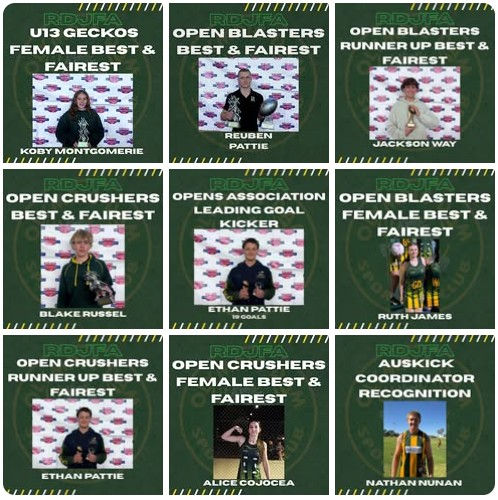 RDJFA Award Winners - Junior Devils