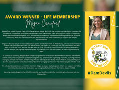 Megan Crawford - Life Membership