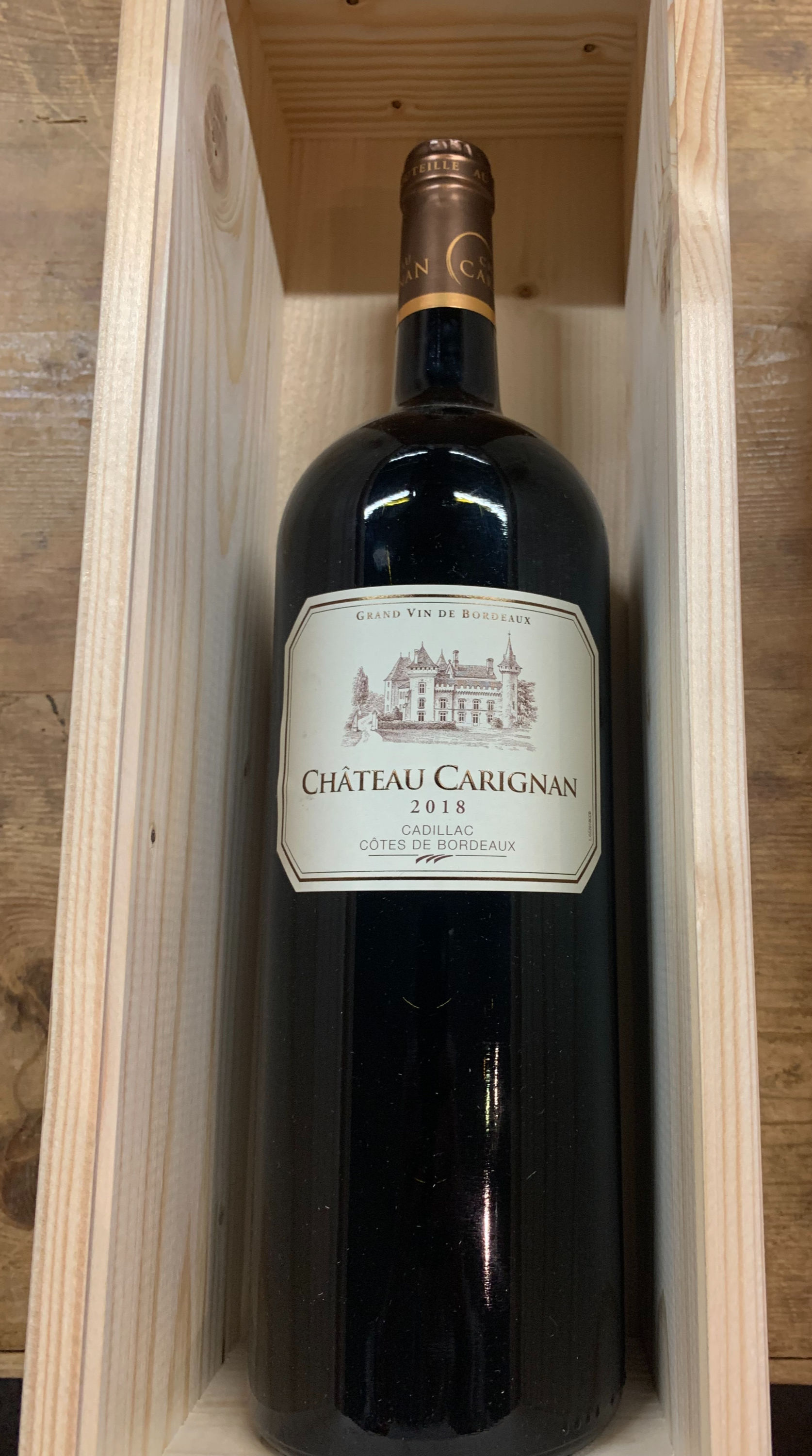 Chateau Carignan 2018 Magnum in kist