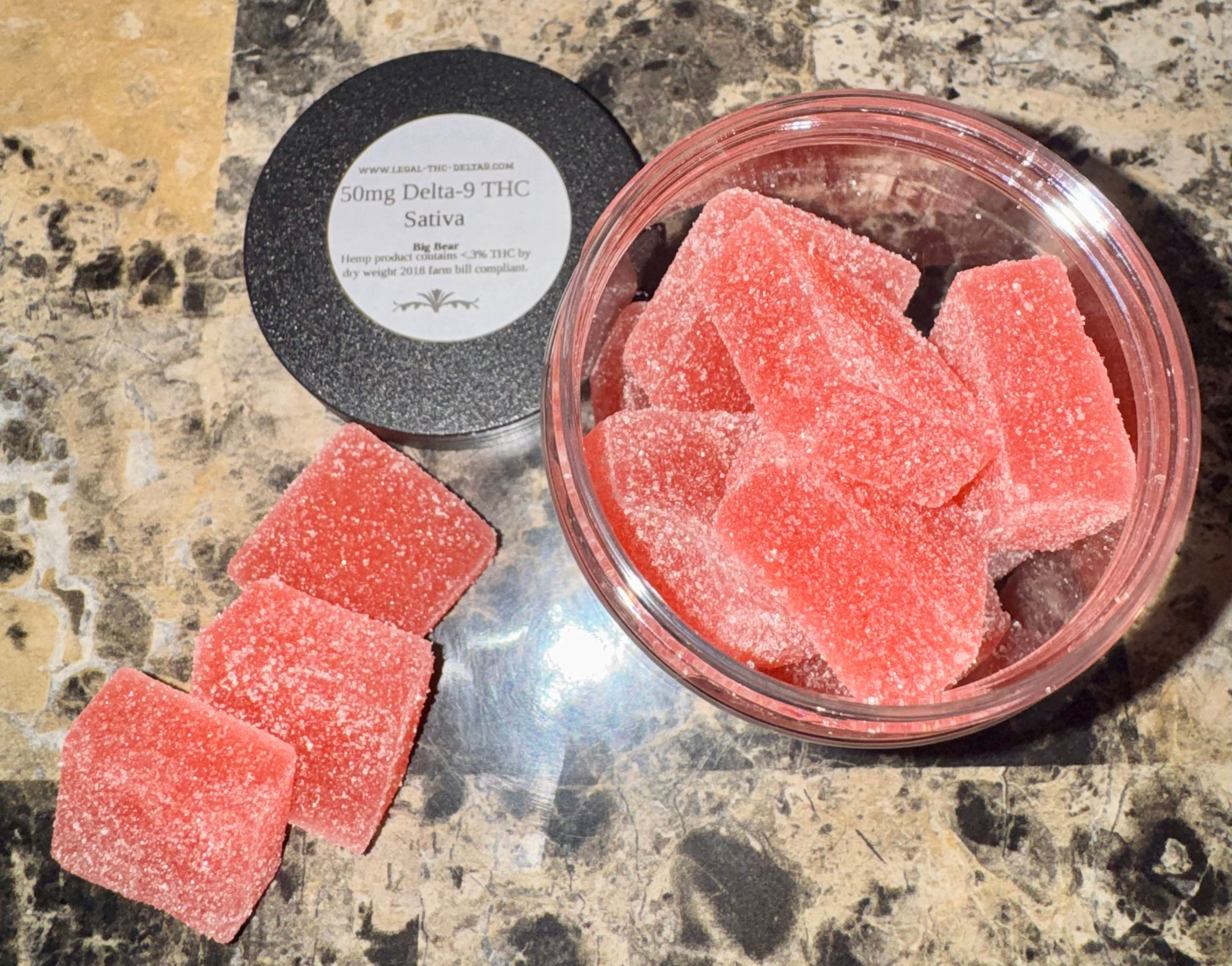 Sativa Big Bear 50mg THC per edible