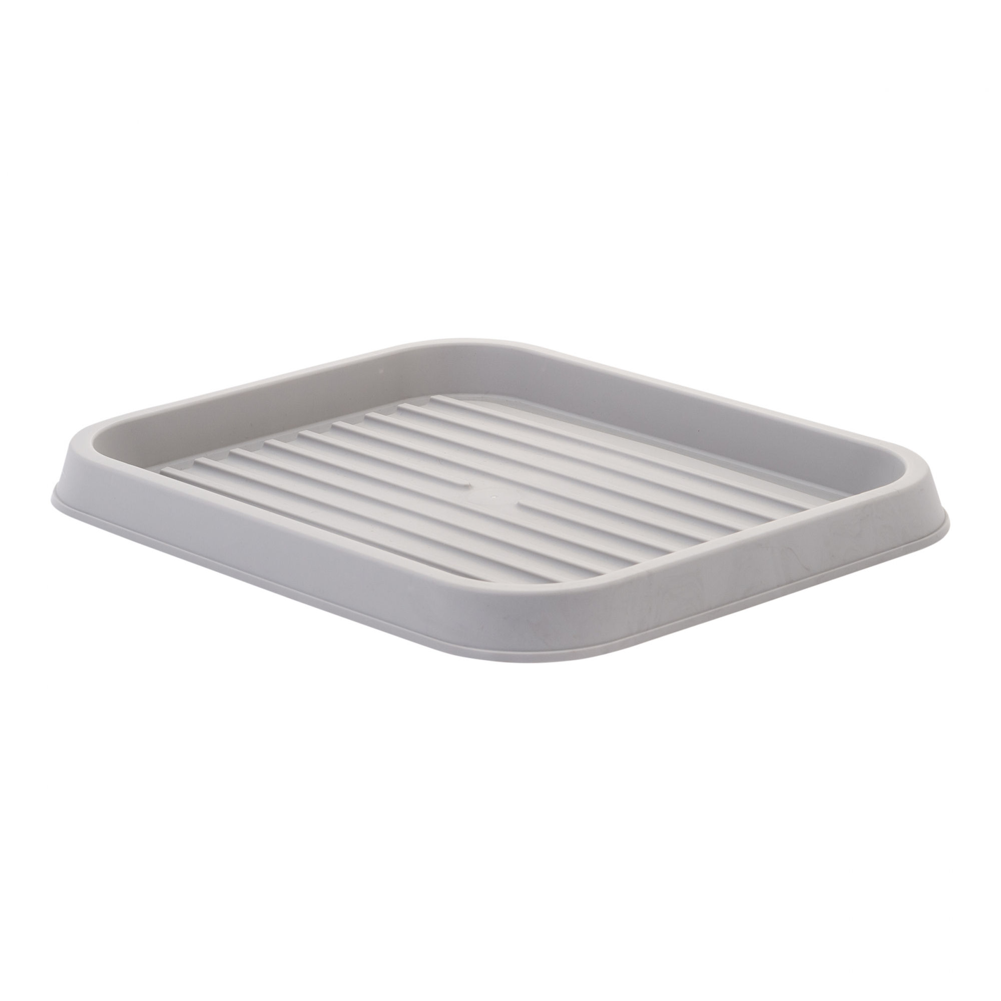 Égouttoir- Plateau- Bac à Chaussures plastique- Lot de 3-SHT-S- Argent- Clips de