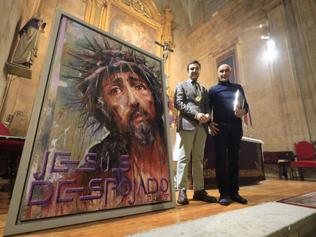 La Hermandad de Jesús Despojado de sus Vestiduras y María de la Caridad y del Consuelo descubre la obra de Florencio Maíllo con la que anuncia su Domingo de Ramos
