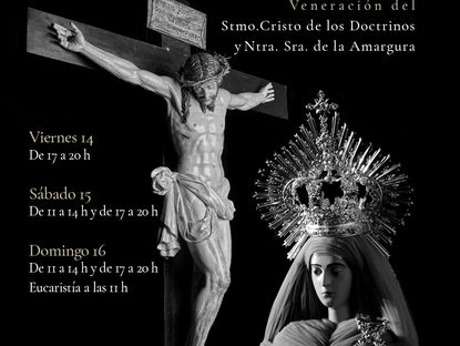 Salamanca | La Vera Cruz expone en veneración conjunta al Cristo de los Doctrinos y la Virgen de la Amargura