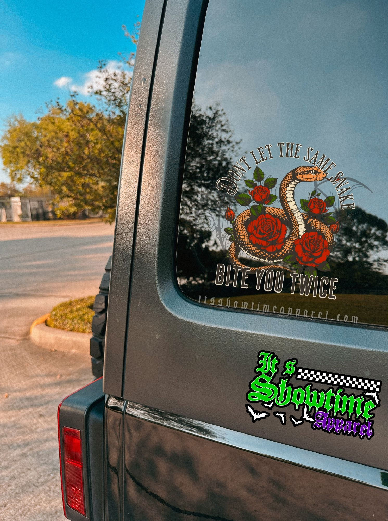 Bite You Twice Car Decal