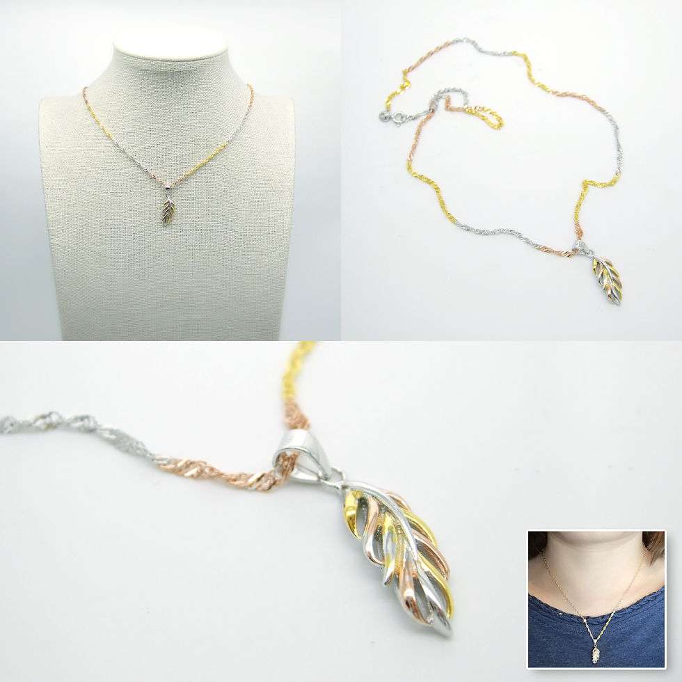 leaf pendant necklace