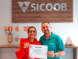 Sicoob São Miguel reforça seu compromisso com a comunidade ao apoiar os Bombeiros Voluntários de Carlos Barbosa/RS