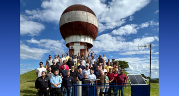 Sistema antigranizo de Santa Catarina é apresentado à comitiva gaúcha