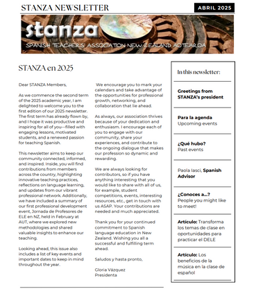 Stanza Newsletter Term 1 2025