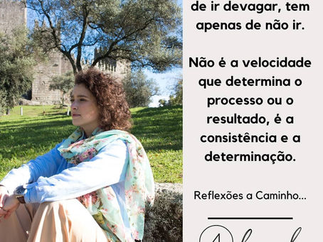 Não tenhas medo de ir devagar, tem apenas de não ir