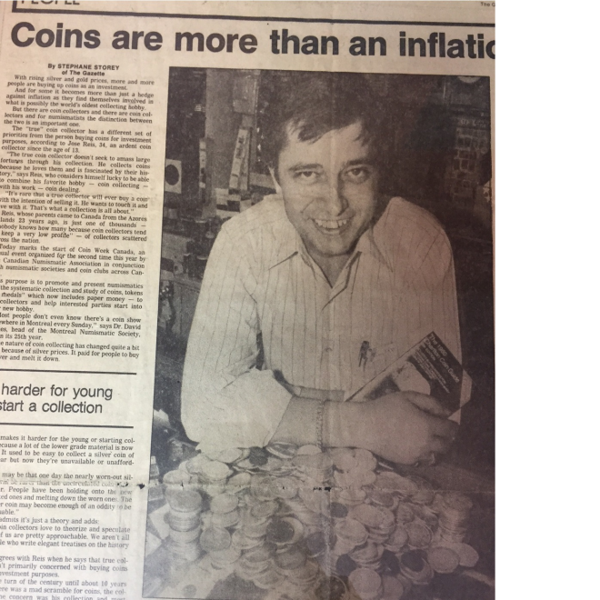 Montreal Gazette Article Jose Reis