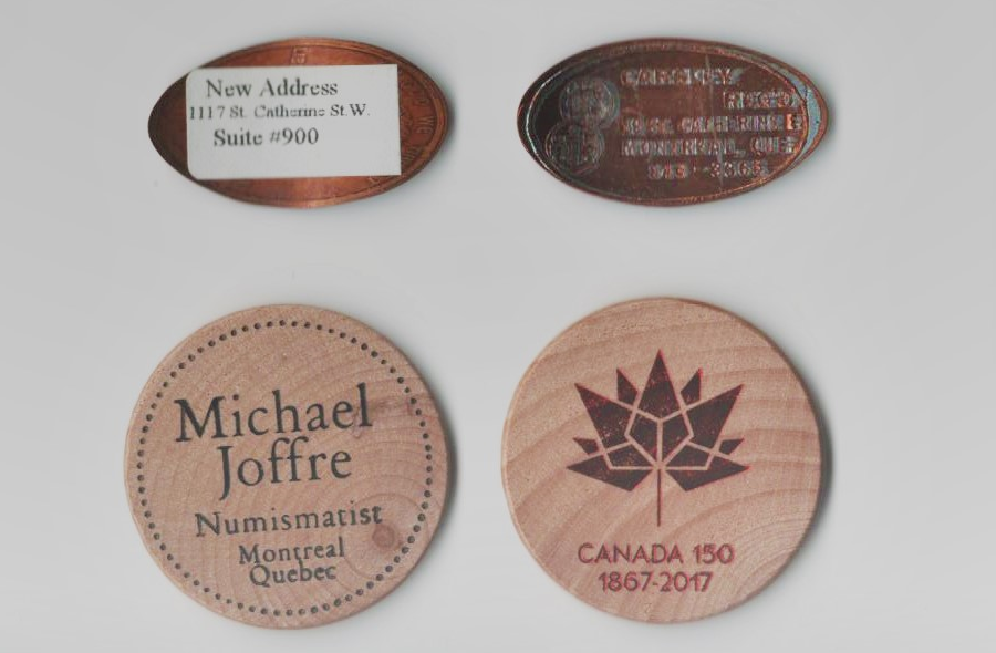 Token over the years/Jeton a travers les annees