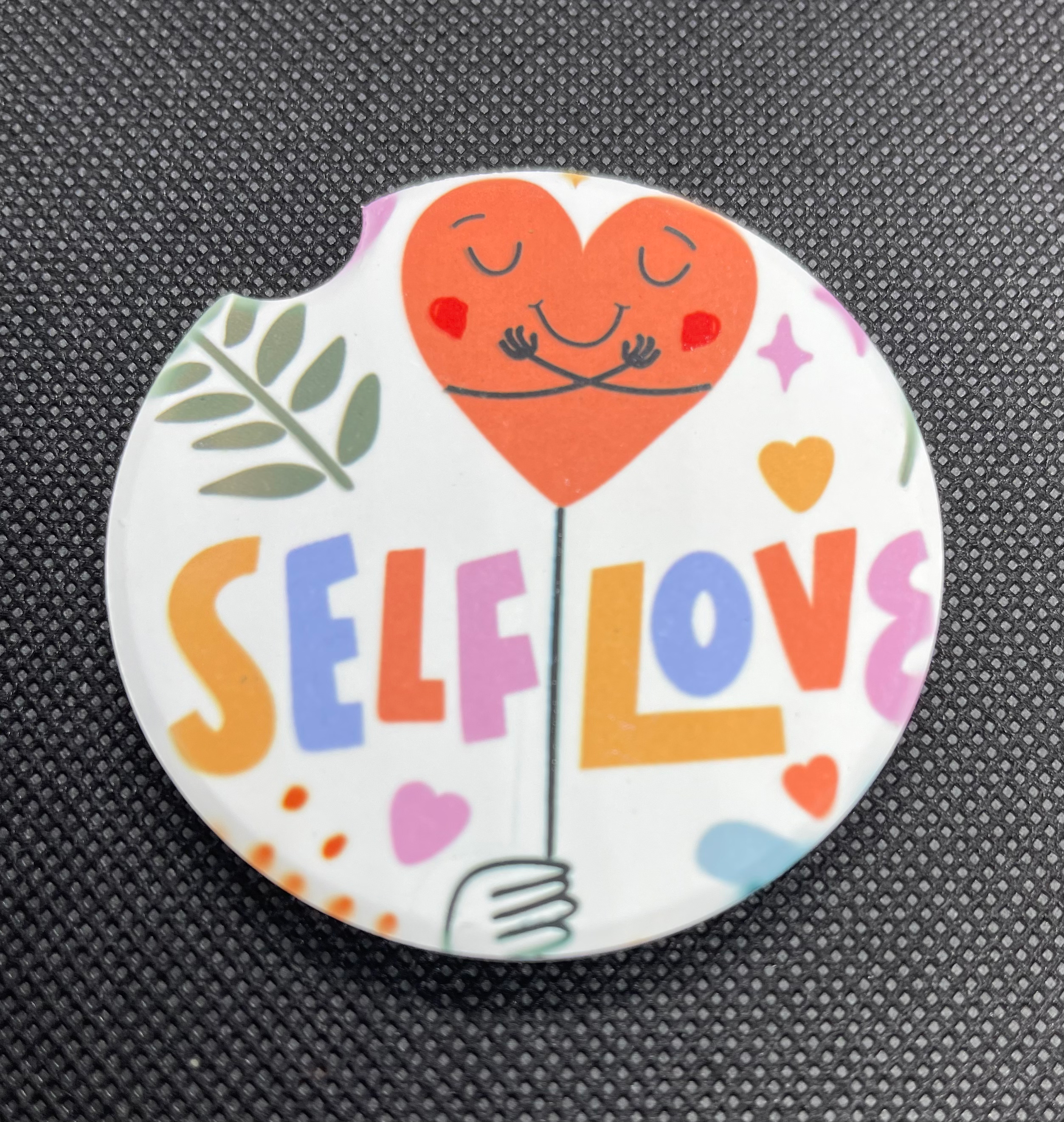 Self Love - Ceramic Car Coasters